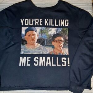 The Sandlot Sweatshirt Womens Large You're Killing Me Smalls Cropped 90s Movie